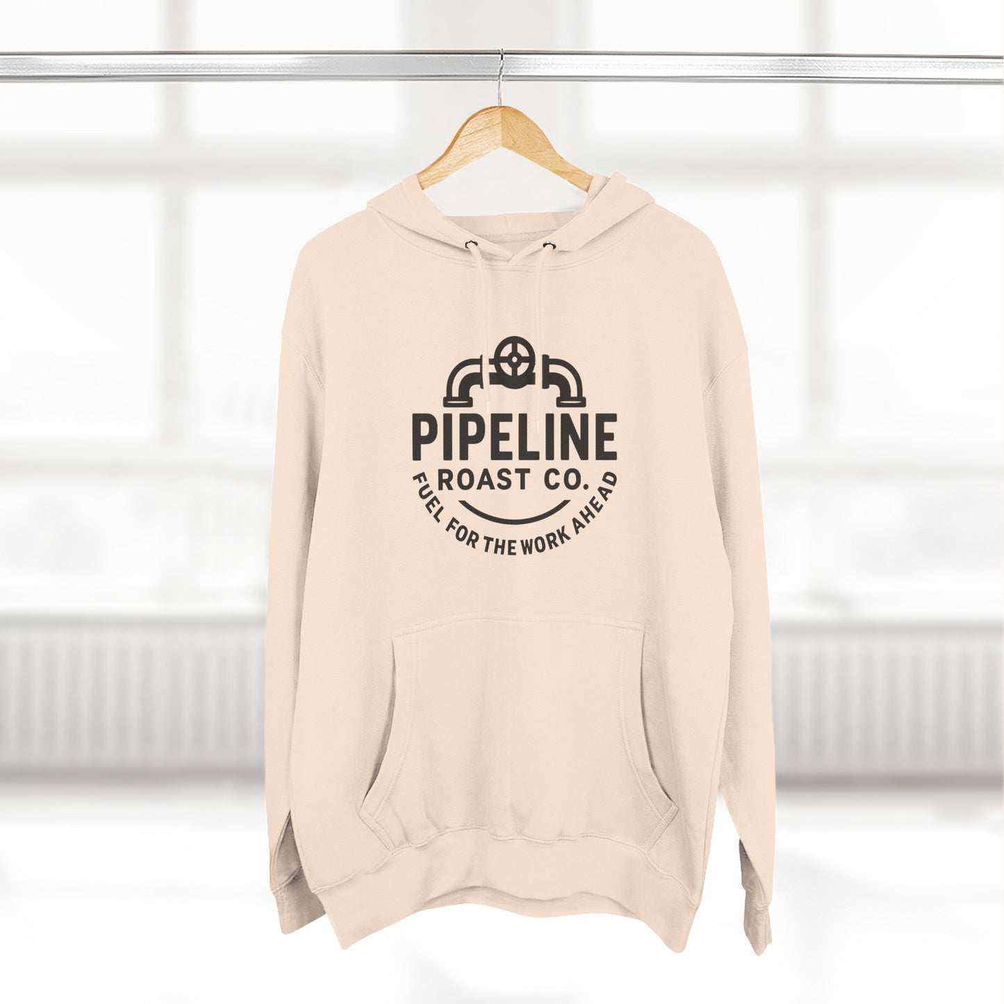 Pipeline Roast Co. Branded Hoodie – Cozy Coffee Hoodie for Hardworking Comfort