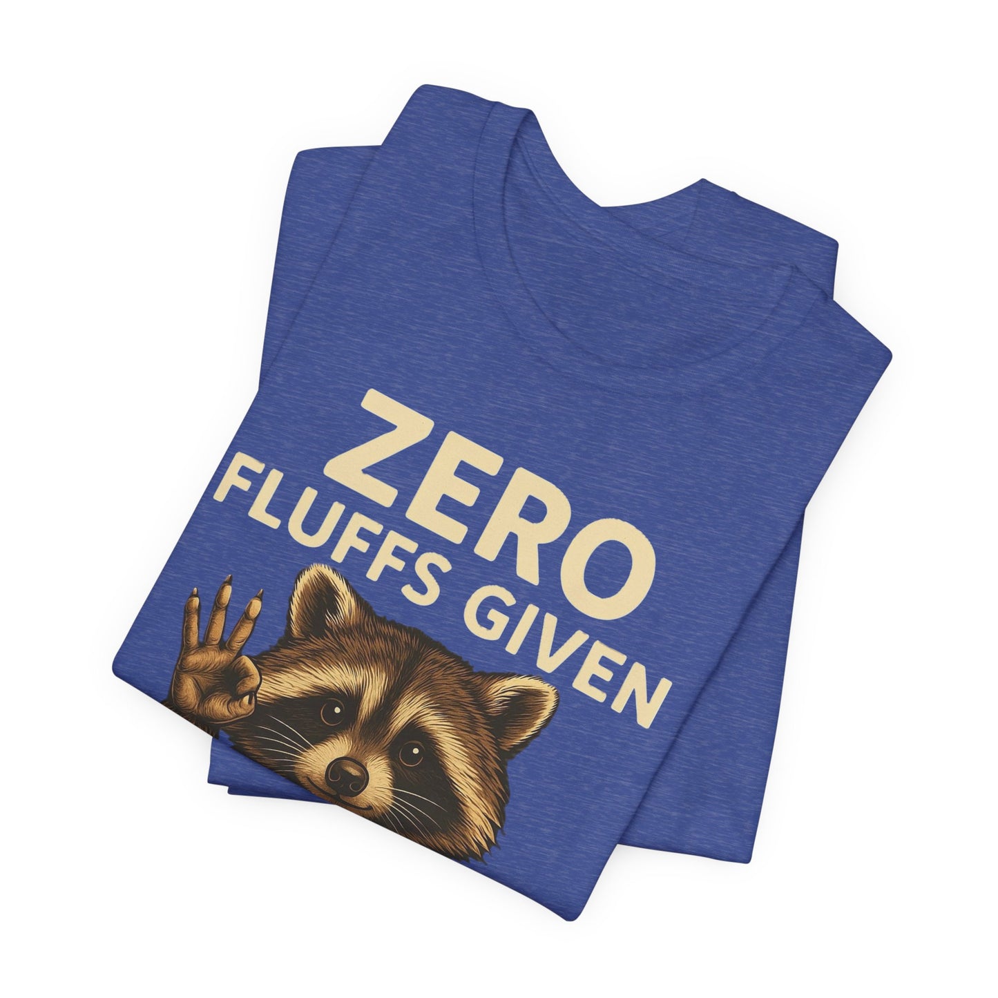 Zero Fluffs Given Raccoon Coffee Tee – Funny Shirt for Caffeine Lovers