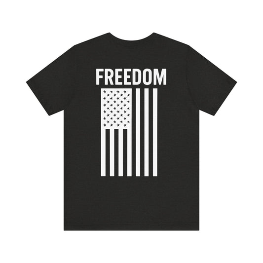 Freedom Flag Unisex Tee - Patriotic Shirt for Independence Day, Casual Wear, USA Pride, Gift for Veterans, Summer Style