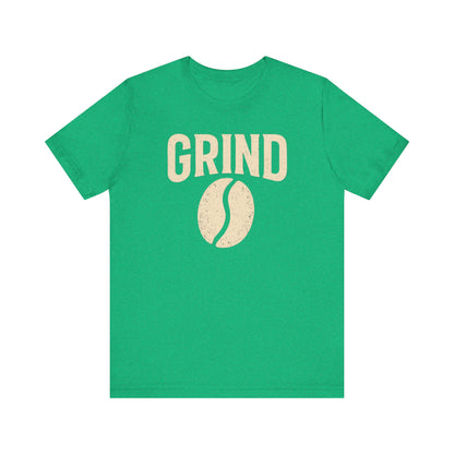 Unisex Coffee Grind Tee - Motivational Workout Shirt, Perfect for Coffee Lovers, Gym Enthusiasts, Gift for Coffee Lovers, Casual Wear