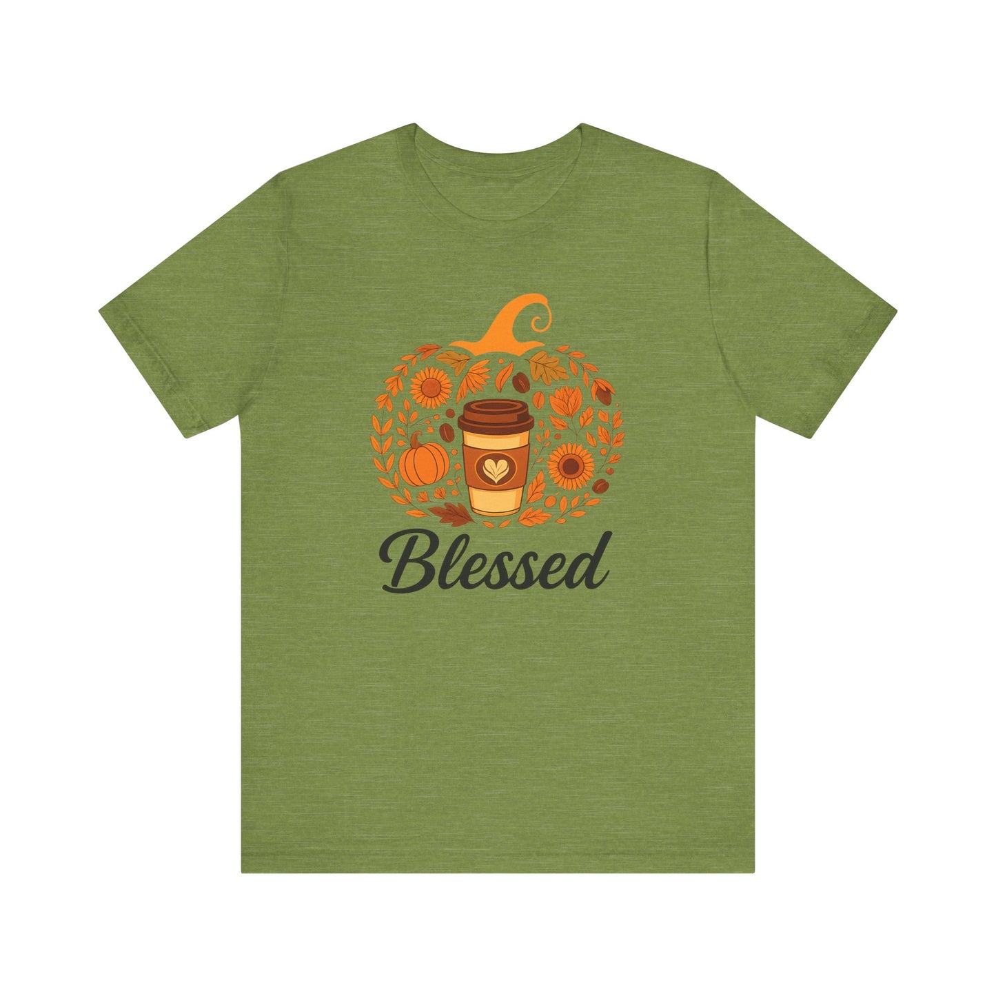 Blessed Pumpkin Fall T-Shirt - Cozy Autumn Style, Perfect Gift for Thanksgiving, Harvest Celebration, Casual Wear, Seasonal Fashion