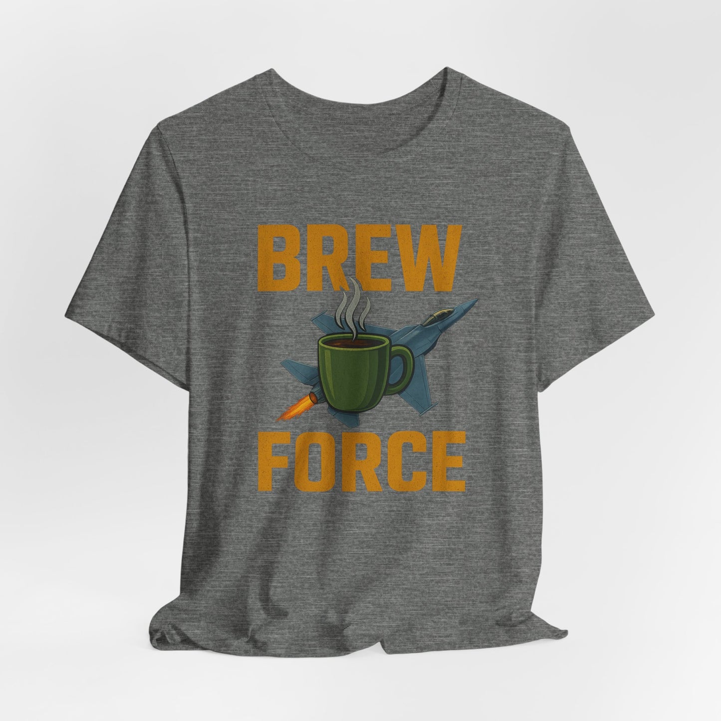 Brew Force Coffee Tee, Unisex Coffee Lover's T-Shirt, Gifts for Baristas, Father’s Day Gift, Coffee Enthusiast Apparel