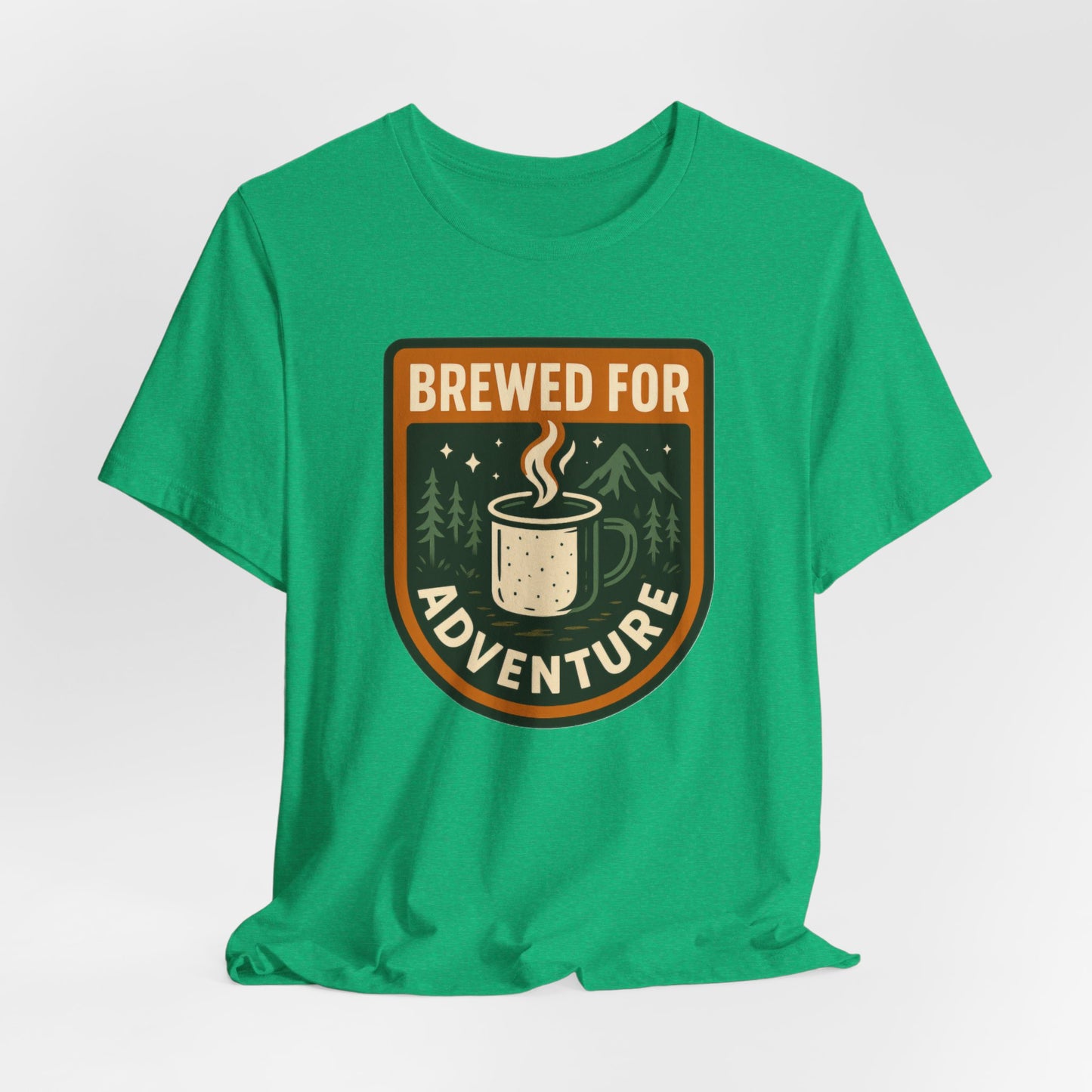 Adventure Brewed Graphic Tee - Perfect for Outdoors Lovers, Travel, Hiking, Camping, Gift for Adventurers