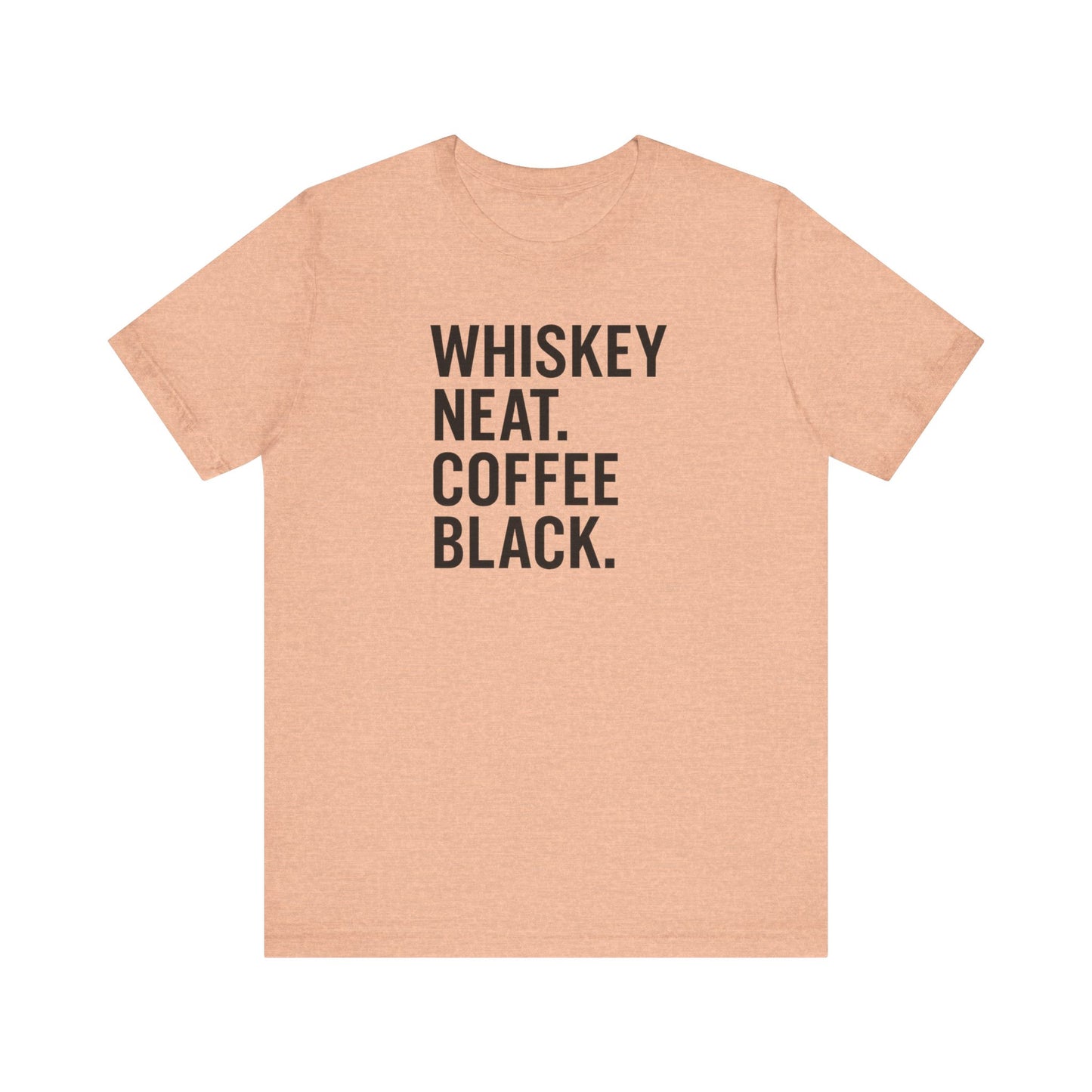 Whiskey and Coffee Graphic Tee - Perfect for Coffee Lovers, Gift Idea for Men and Women, Casual Wear, Birthday, Everyday Style
