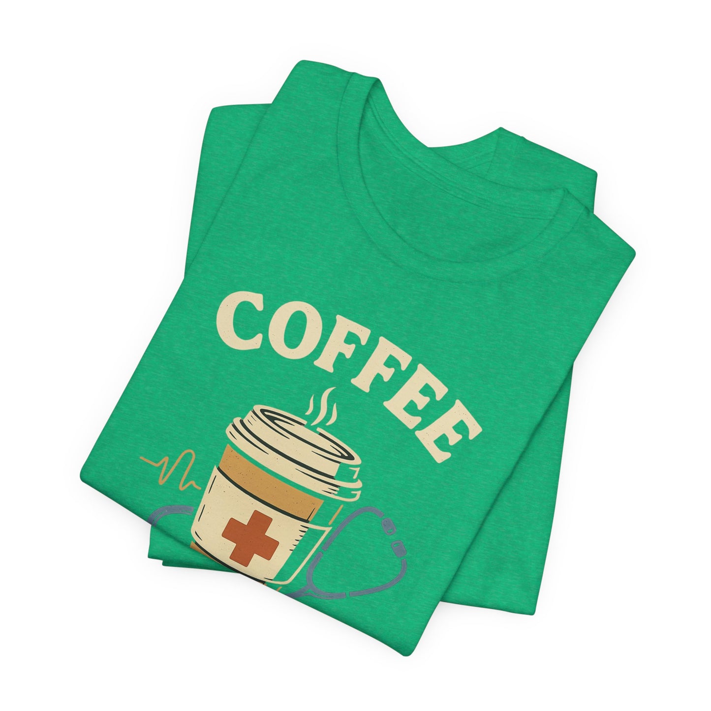 Coffee Nurse Fuel Tee | Nurse Appreciation Gift, Medical Shirt, Funny Nurse Tee, Cute Coffee T-Shirt, Healthcare Humor Clothing