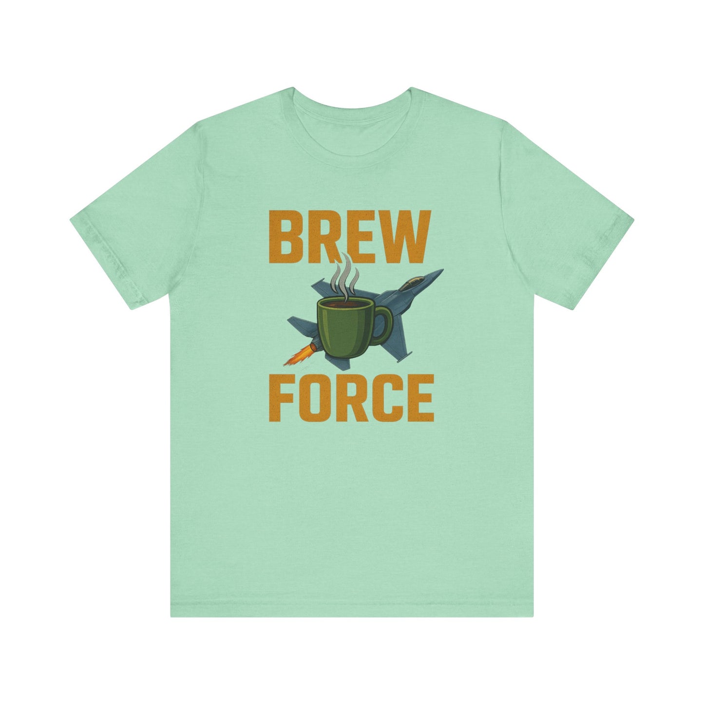 Brew Force Coffee Tee, Unisex Coffee Lover's T-Shirt, Gifts for Baristas, Father’s Day Gift, Coffee Enthusiast Apparel
