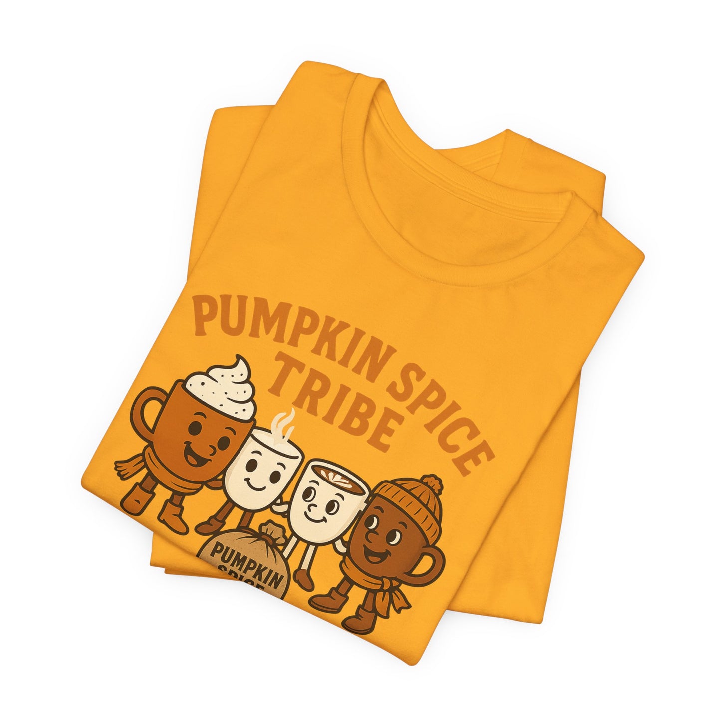 Pumpkin Spice Tribe Tee, Fall T-Shirt, Coffee Lover Gift, Unisex Shirt, Autumn Apparel, Pumpkin Spice Shirt