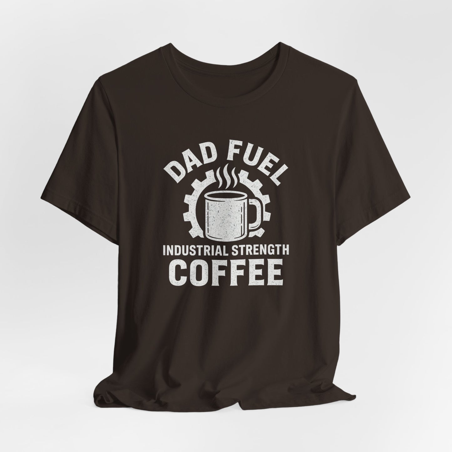 Industrial Strength Coffee Tee for Dads, Funny Gift for Father's Day, Coffee Lover T-Shirt, Unisex Casual Wear, Dad Humor Apparel