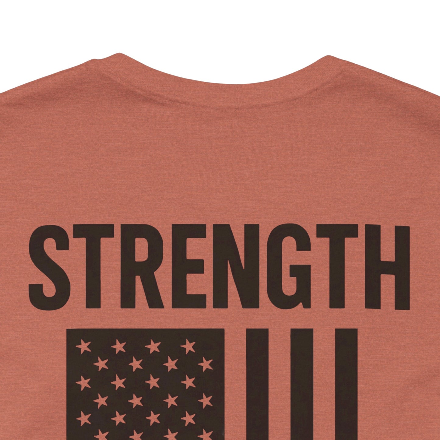 Patriotic Strength T-Shirt, Unisex Tee, 4th of July Shirt, Independence Day Apparel, Casual Summer Wear, Gift for Veterans