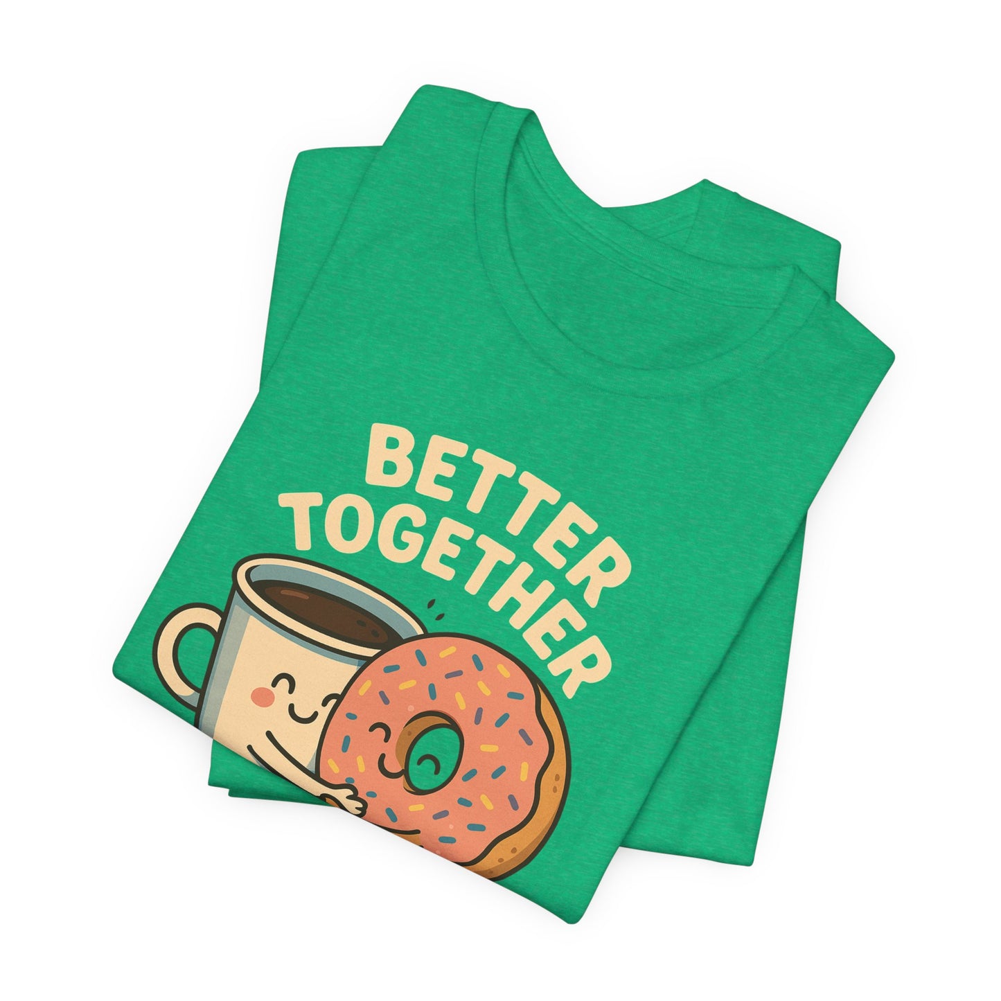 Cute Coffee and Donut Tee, Unisex Jersey Short Sleeve Tee, Funny Food Lover Shirt, Gift for Coffee Lovers, Cute Breakfast Apparel, [...]