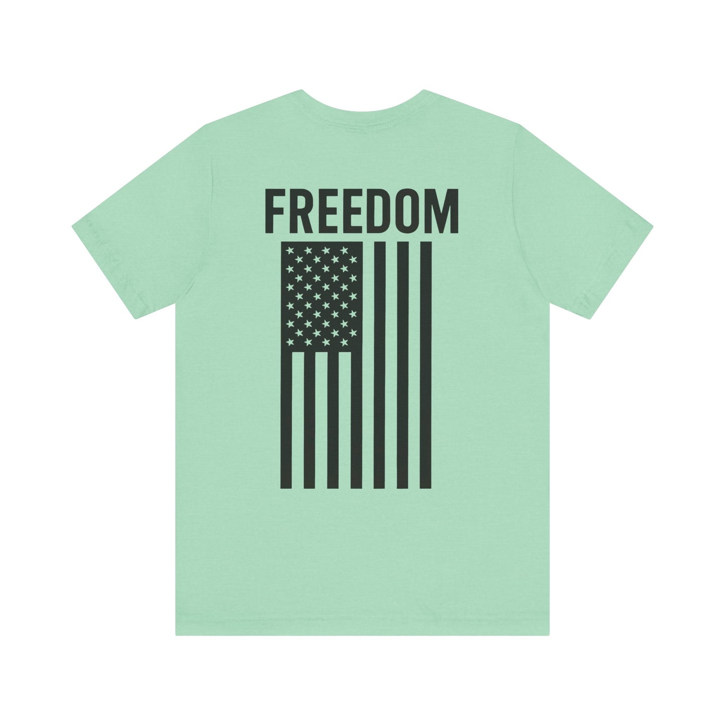 Freedom Flag Unisex Tee - Patriotic Shirt for Independence Day, Casual Wear, USA Pride, Gift for Veterans, Summer Style