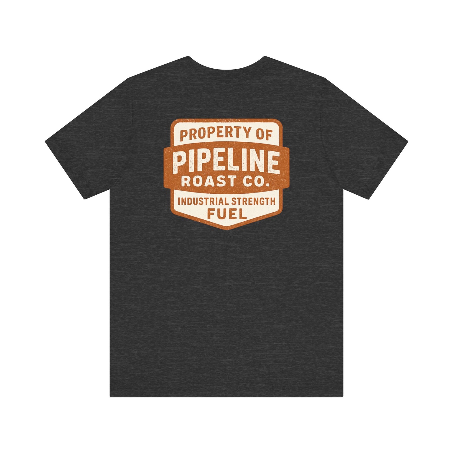 Rusty Vintage Pipeline Roast Co. Industrial Seal Tee – Rugged Workwear Style Coffee Shirt