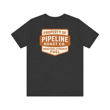 Rusty Vintage Pipeline Roast Co. Industrial Seal Tee – Rugged Workwear Style Coffee Shirt
