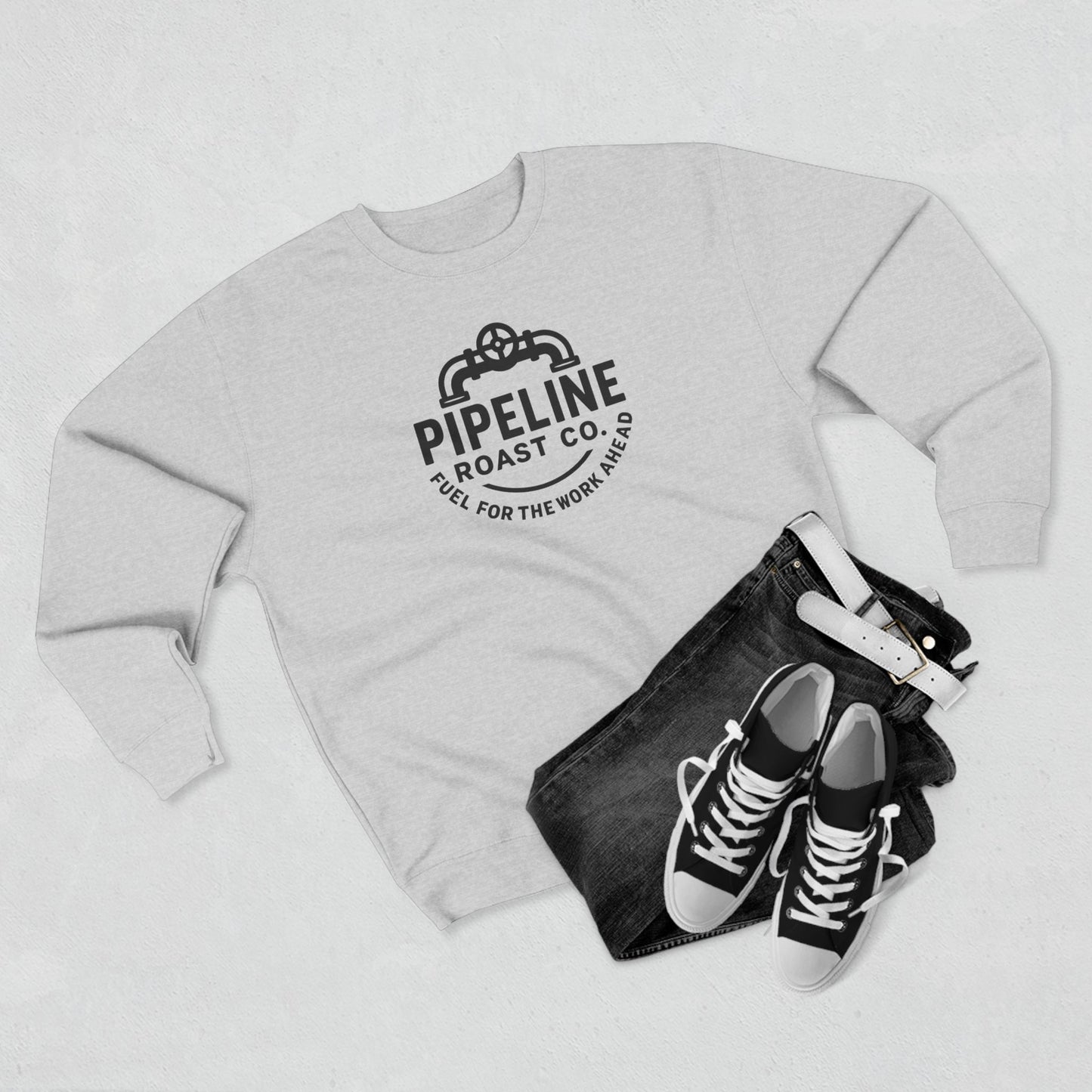 Pipeline Roast Co. Sweatshirt – Industrial Strength Coffee Crewneck