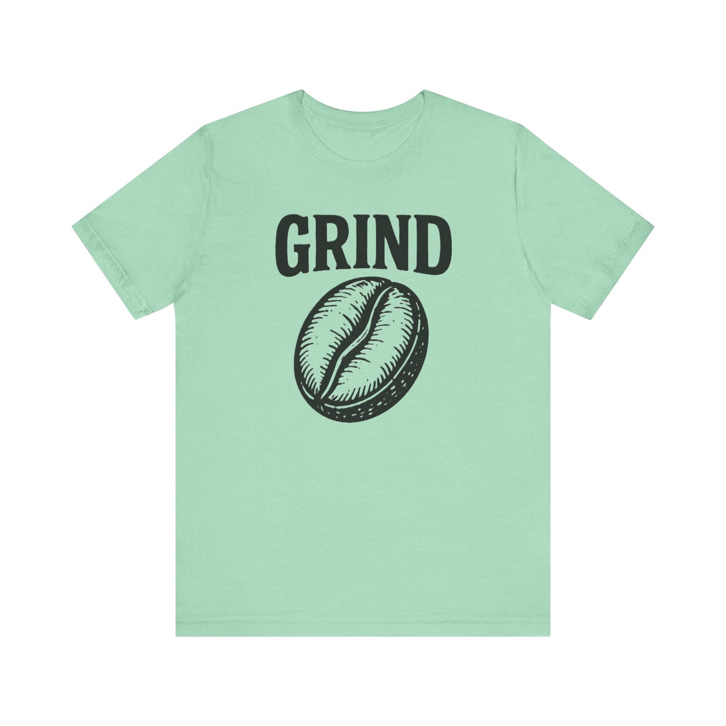 Coffee Lover's Tee Shirt, Unisex Grind Graphic Tee, Cute Coffee Gift, Casual Wear, Gift for Barista