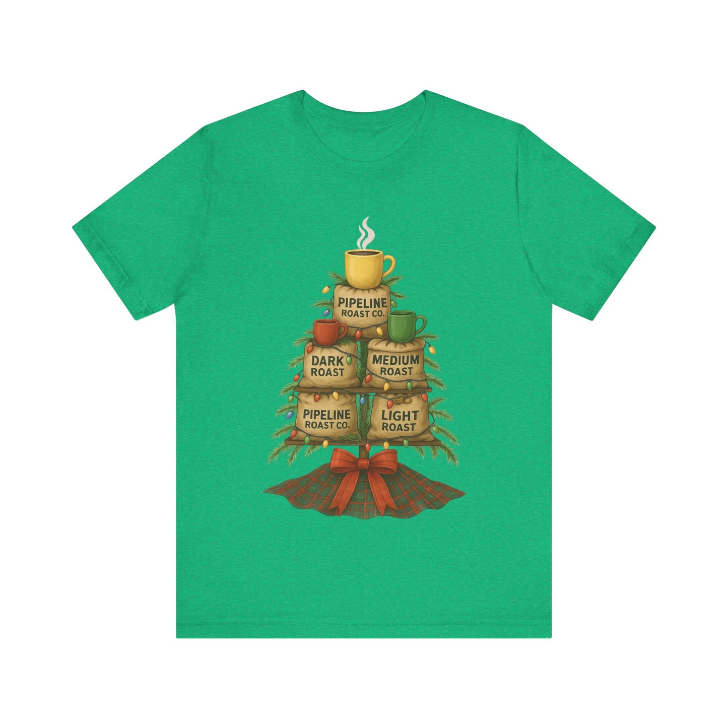 Coffee Lover's Tee, Unisex Short Sleeve T-Shirt, Christmas Gift, Coffee Themed Apparel, Cozy Vibes, Holiday Celebrations
