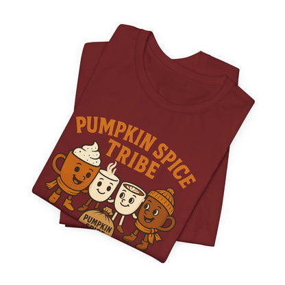 Pumpkin Spice Tribe Tee, Fall T-Shirt, Coffee Lover Gift, Unisex Shirt, Autumn Apparel, Pumpkin Spice Shirt