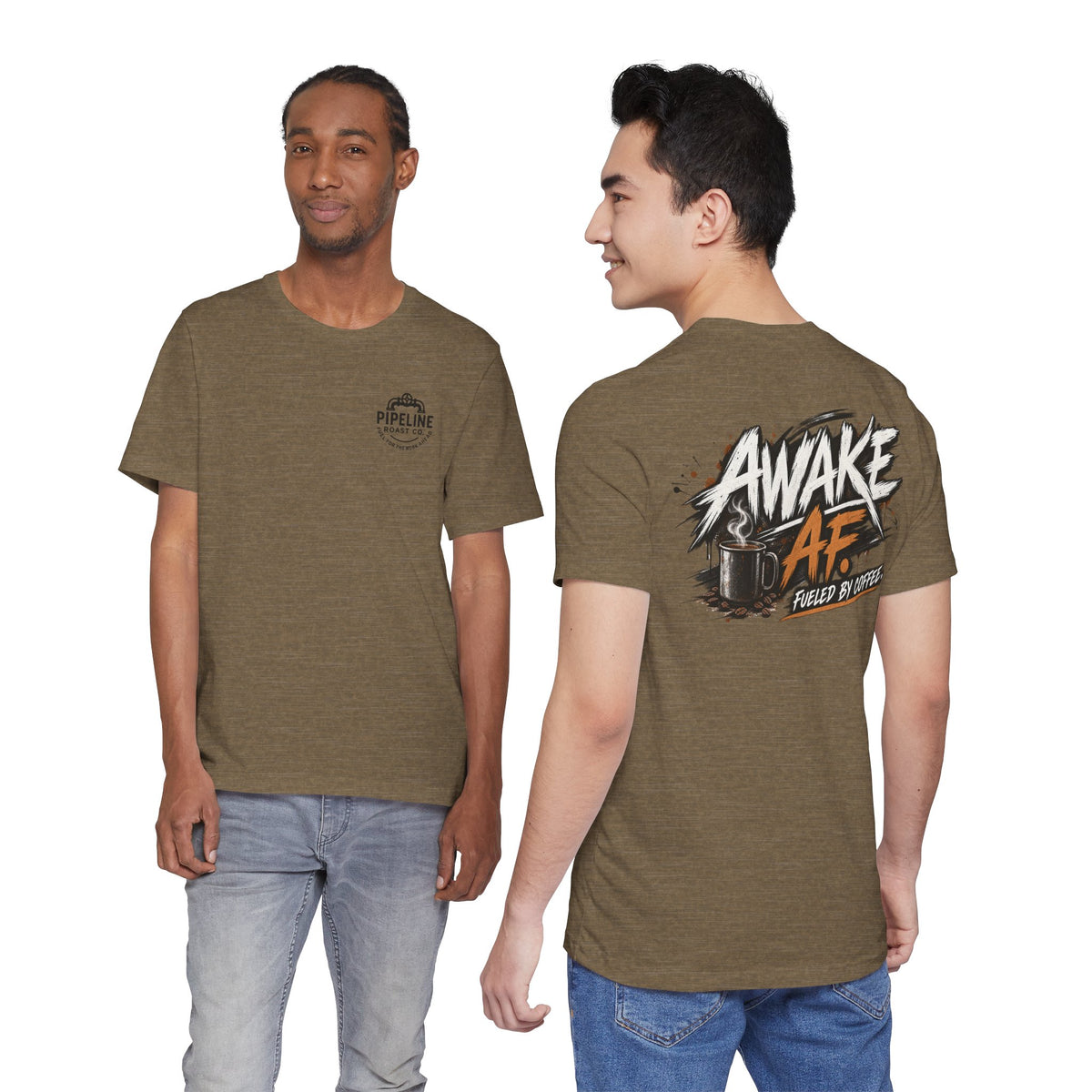 Awake AF Coffee Tee — "Fueled by Coffee" Graphic T-Shirt