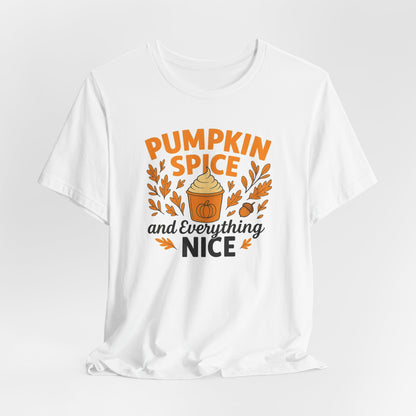Pumpkin Spice Short Sleeve Tee | Fall Fashion, Cozy Vibes, Coffee Lovers, Gift for Her, Autumn Essentials