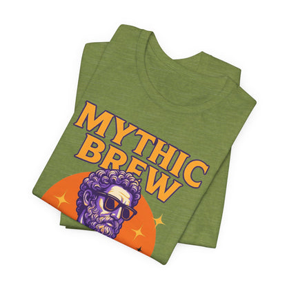 Mythic Brew Tee - Unisex Graphic T-Shirt, Coffee Lover Shirt, Gifts for Him, Vintage Style Tee, Casual Wear