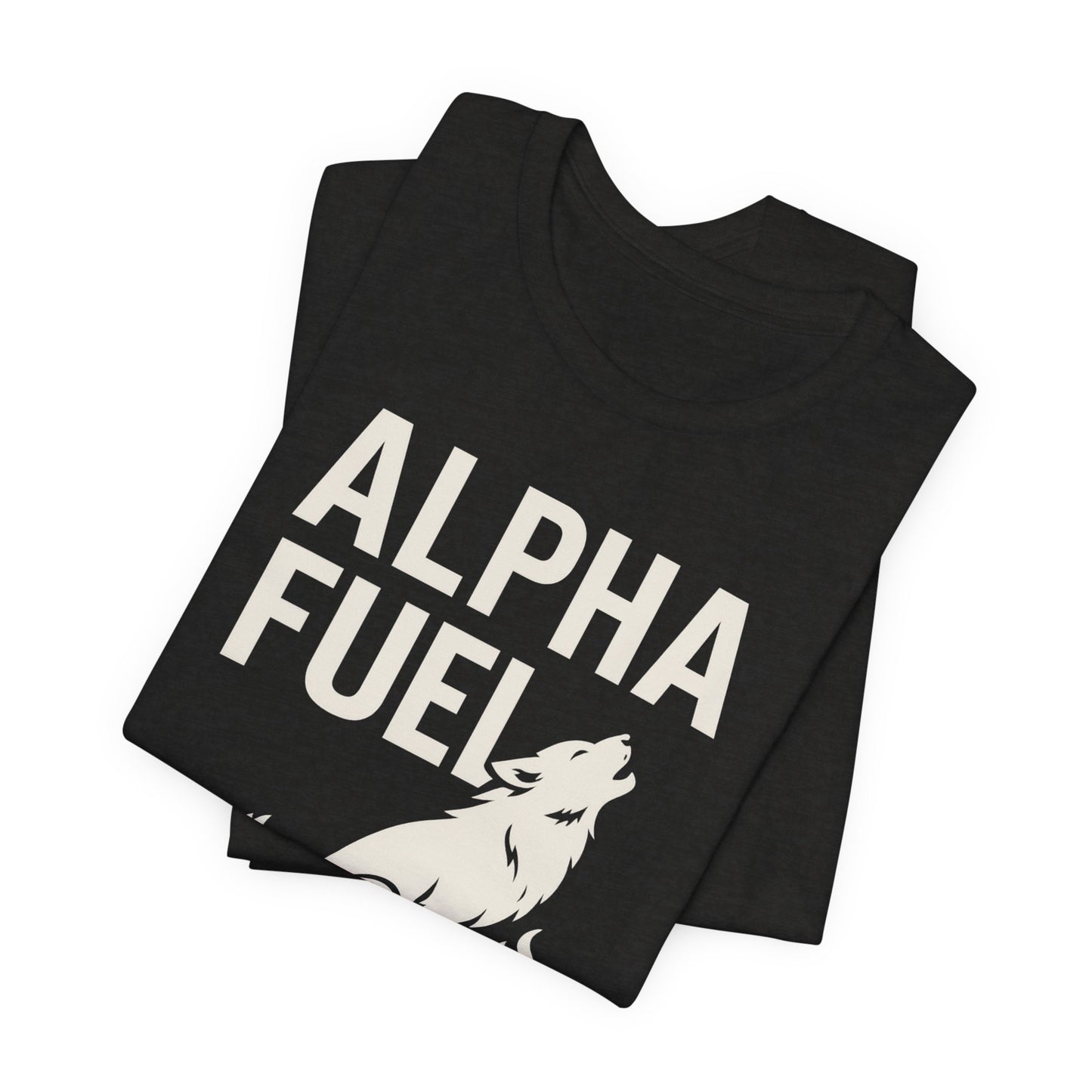 Alpha Fuel Unisex Tee, Coffee Lover T-Shirt, Gift for Baristas, Dog and Cat Owners Gift, Casual Everyday Wear