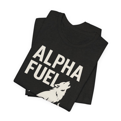 Alpha Fuel Unisex Tee, Coffee Lover T-Shirt, Gift for Baristas, Dog and Cat Owners Gift, Casual Everyday Wear