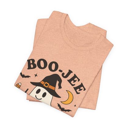 Boo-Jee Coffee Ghost Halloween T-Shirt – Funny Spooky Brew Tee for Coffee Lovers