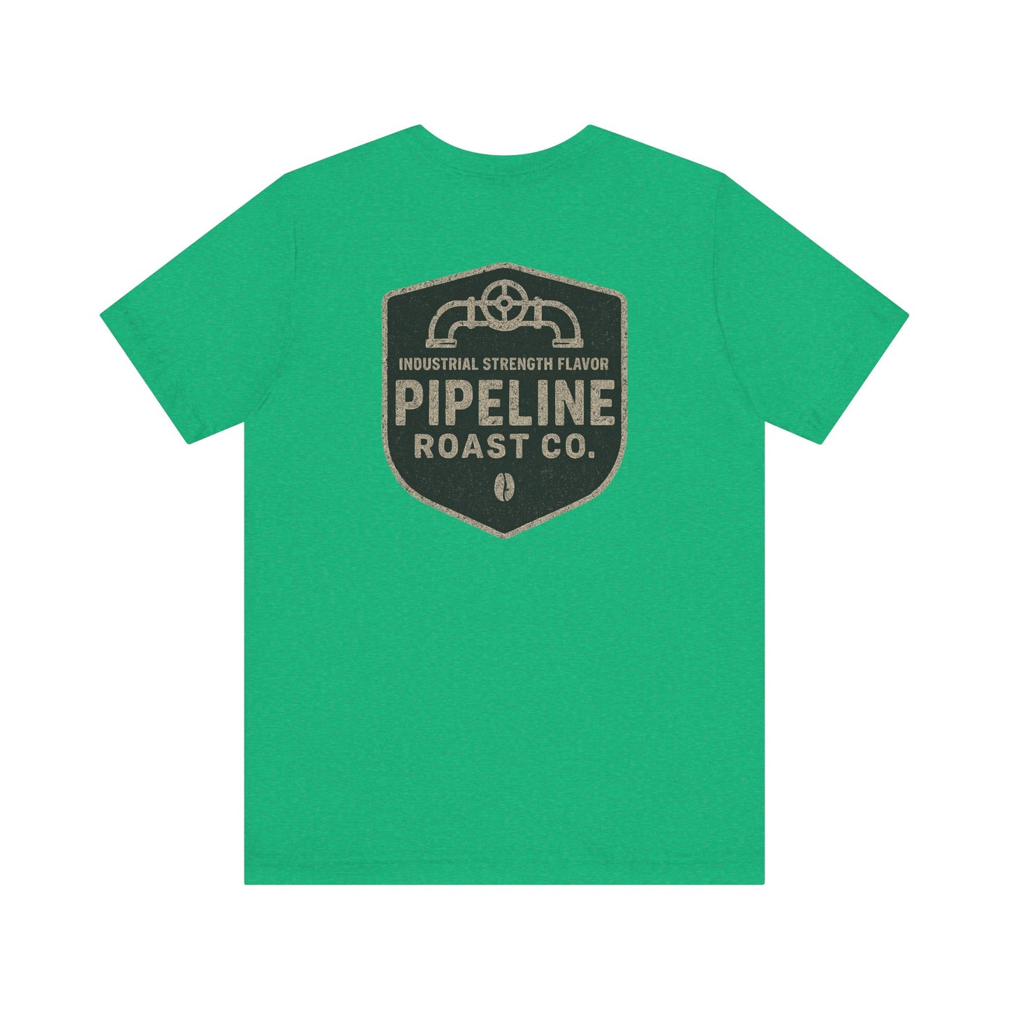 Vintage Pipeline Roast Co. Industrial Emblem T-Shirt – Distressed Workwear Coffee Tee