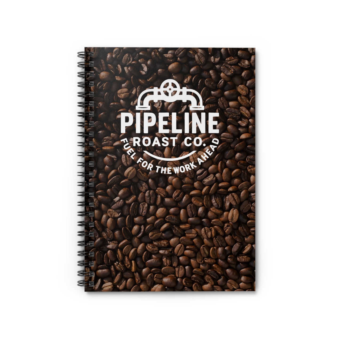 Pipeline Roast Co. Coffee Notebook – Ruled Spiral Journal for Work, School, or Daily Notes