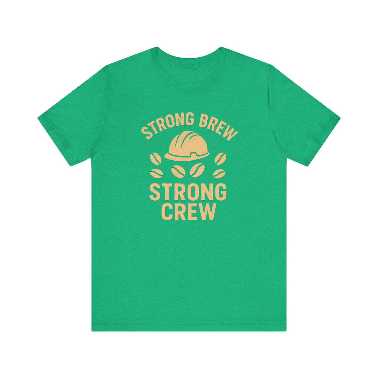 Strong Brew Crew Tee - Unisex T-Shirt for Coffee Lovers, Casual Wear, Work Apparel, Gift for Dad, Men’s Fashion