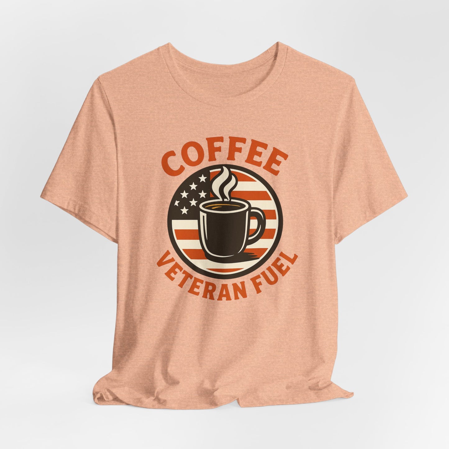 Coffee Lover's Veteran Tee - Unisex Jersey Short Sleeve Tee, Gift for Coffee Lovers, Veteran Appreciation, Casual Wear, Patriot T-Shirt