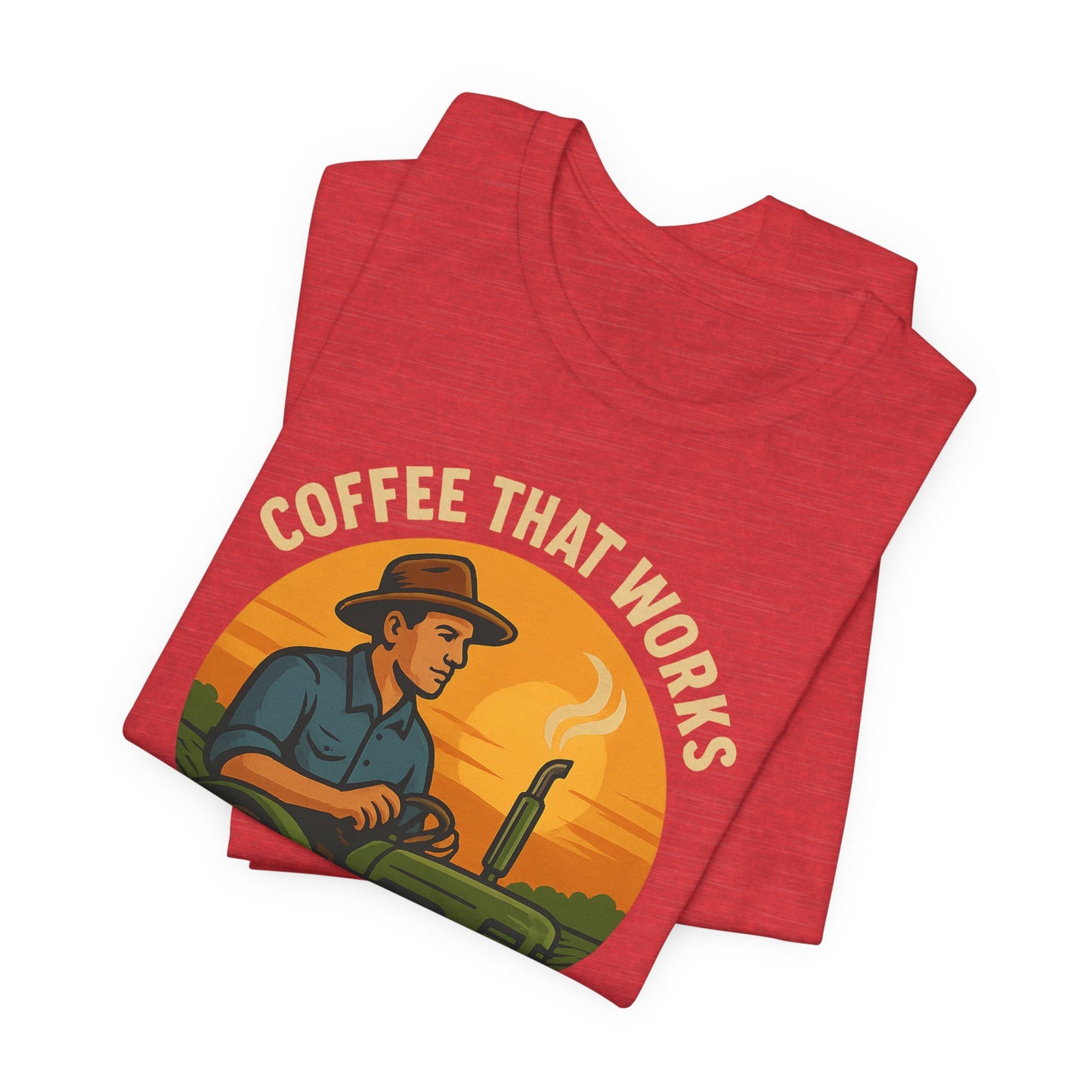 Coffee-Themed Unisex Tee, Vintage Farm Shirt, Coffee Lover Gift, Gifts for Him, Men's Graphic Tee, Cool Casual Wear
