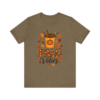 Autumn Coffee Lover Tee - Fall Vibes Unisex Shirt, Perfect for Cozy Days, Pumpkin Spice, Thanksgiving Gift, Seasonal Fashion, Casual Wear