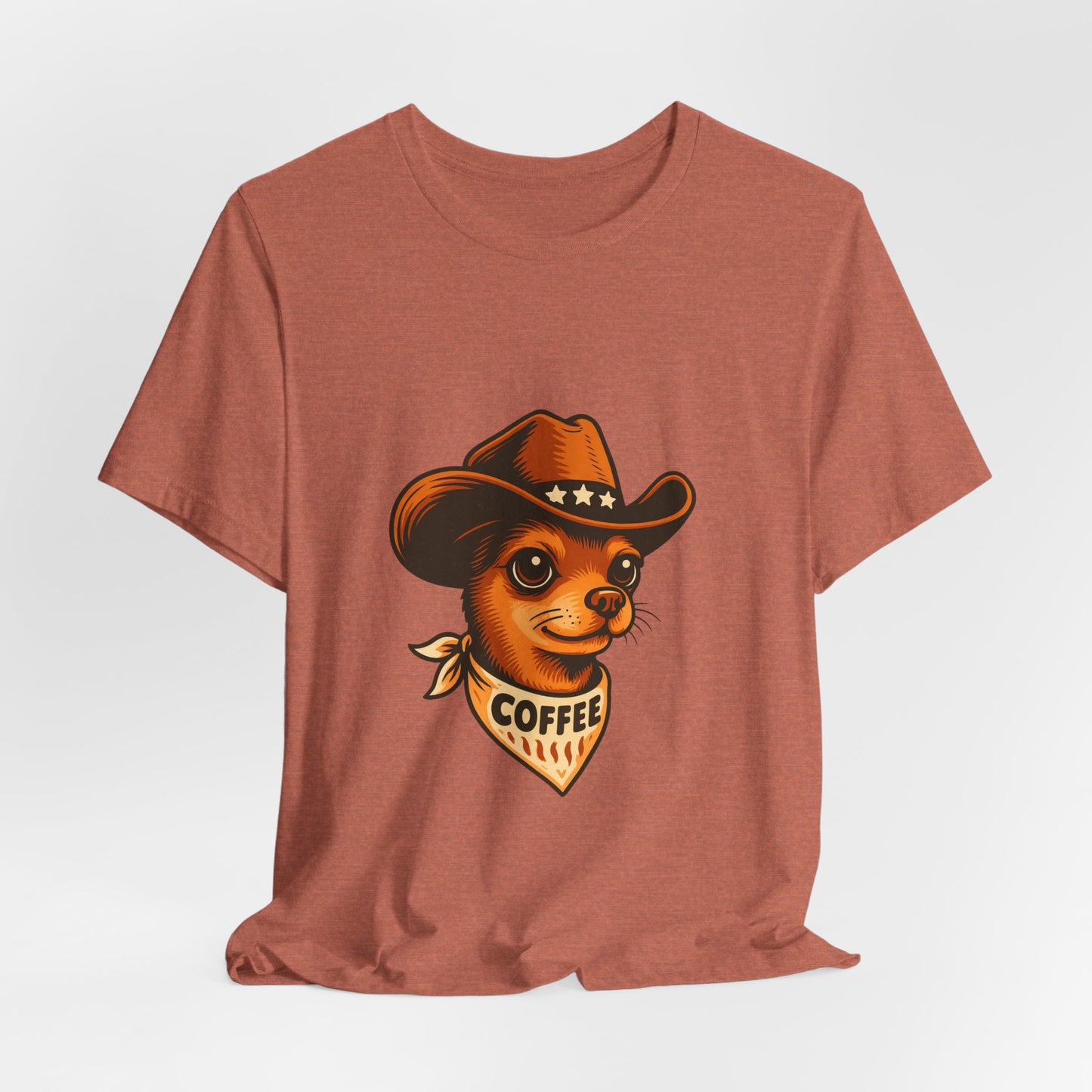 Cowboy Coffee Graphic Tee, Unisex T-Shirt, Funny Coffee Lover Gift, Casual Wear, Coffee Shop Merch
