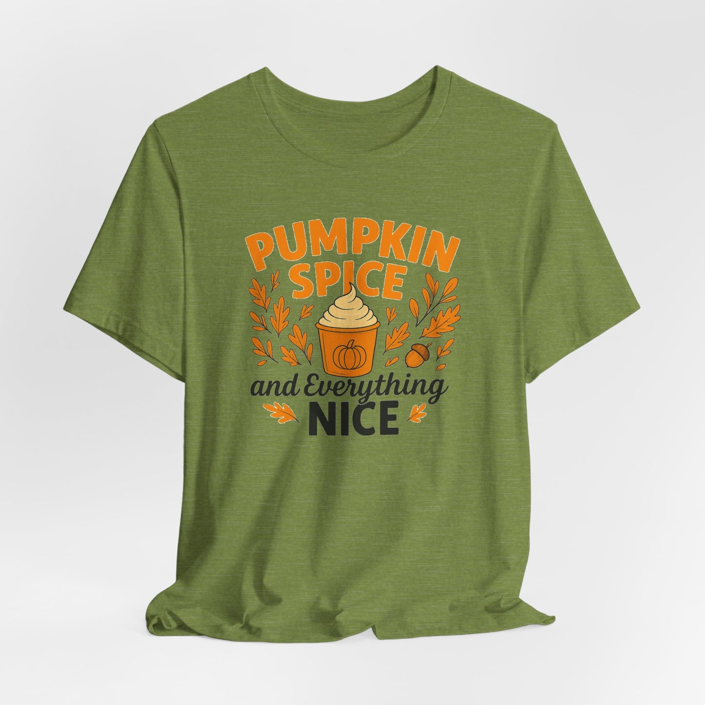 Pumpkin Spice Short Sleeve Tee | Fall Fashion, Cozy Vibes, Coffee Lovers, Gift for Her, Autumn Essentials