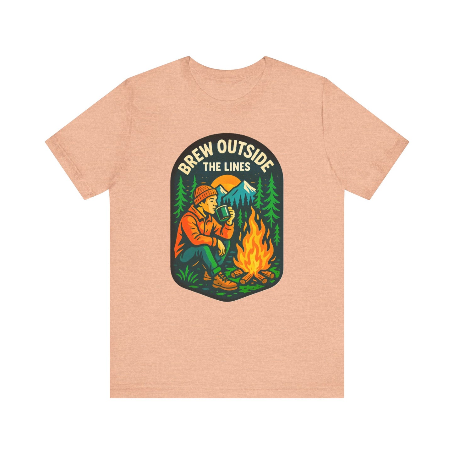 Outdoor Adventure Tee with Retro Campfire Design, Unisex Casual Shirt, Perfect for Camping, Hiking, Gifts for Nature Lovers, Outdoor [...]