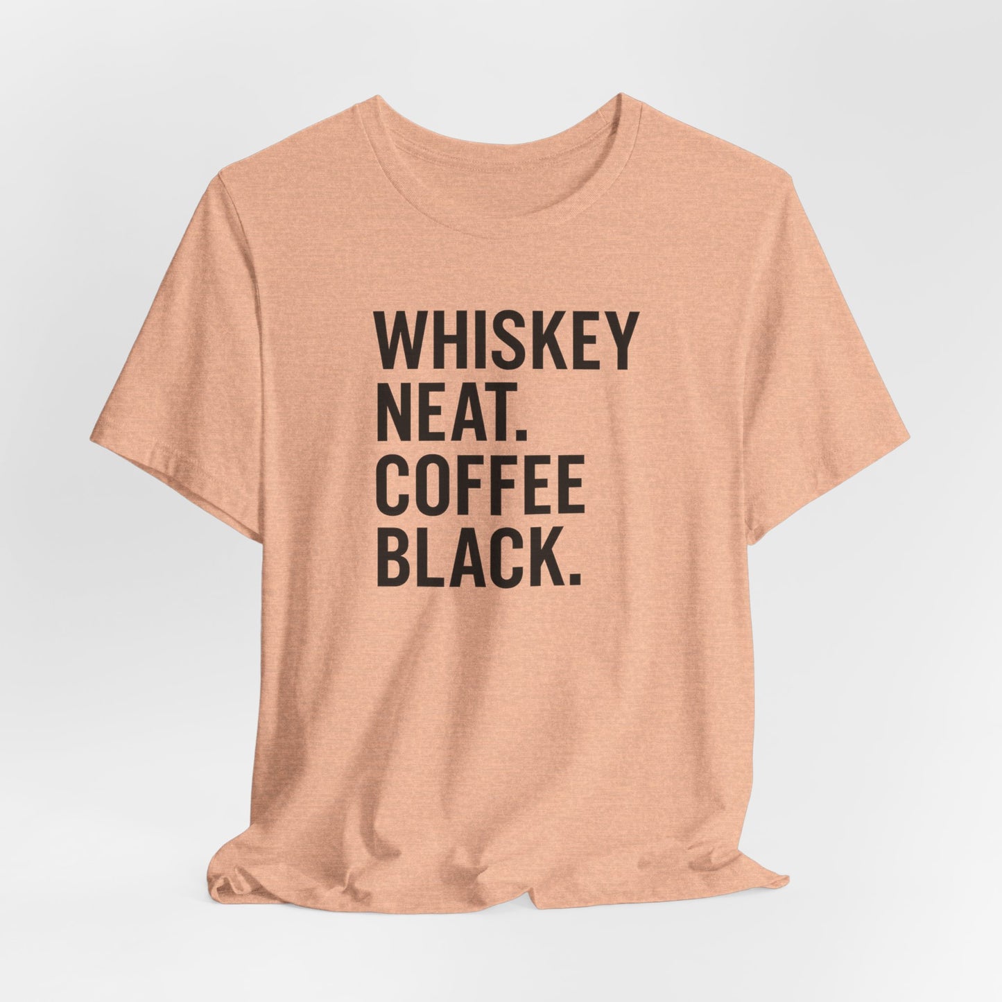 Whiskey and Coffee Graphic Tee - Perfect for Coffee Lovers, Gift Idea for Men and Women, Casual Wear, Birthday, Everyday Style