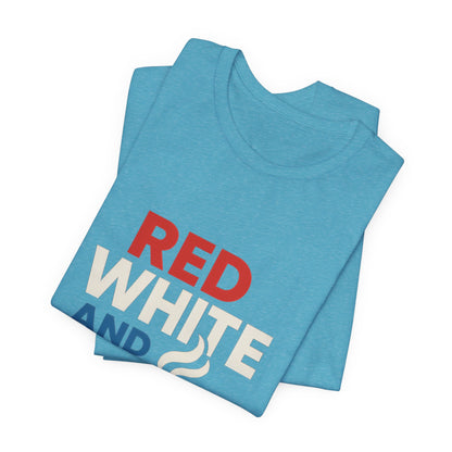 Unisex Patriotic Coffee Tee, Red White and Brew Shirt, Independence Day Apparel, USA Shirt, Summer BBQ Outfit, Gift for Men and Women