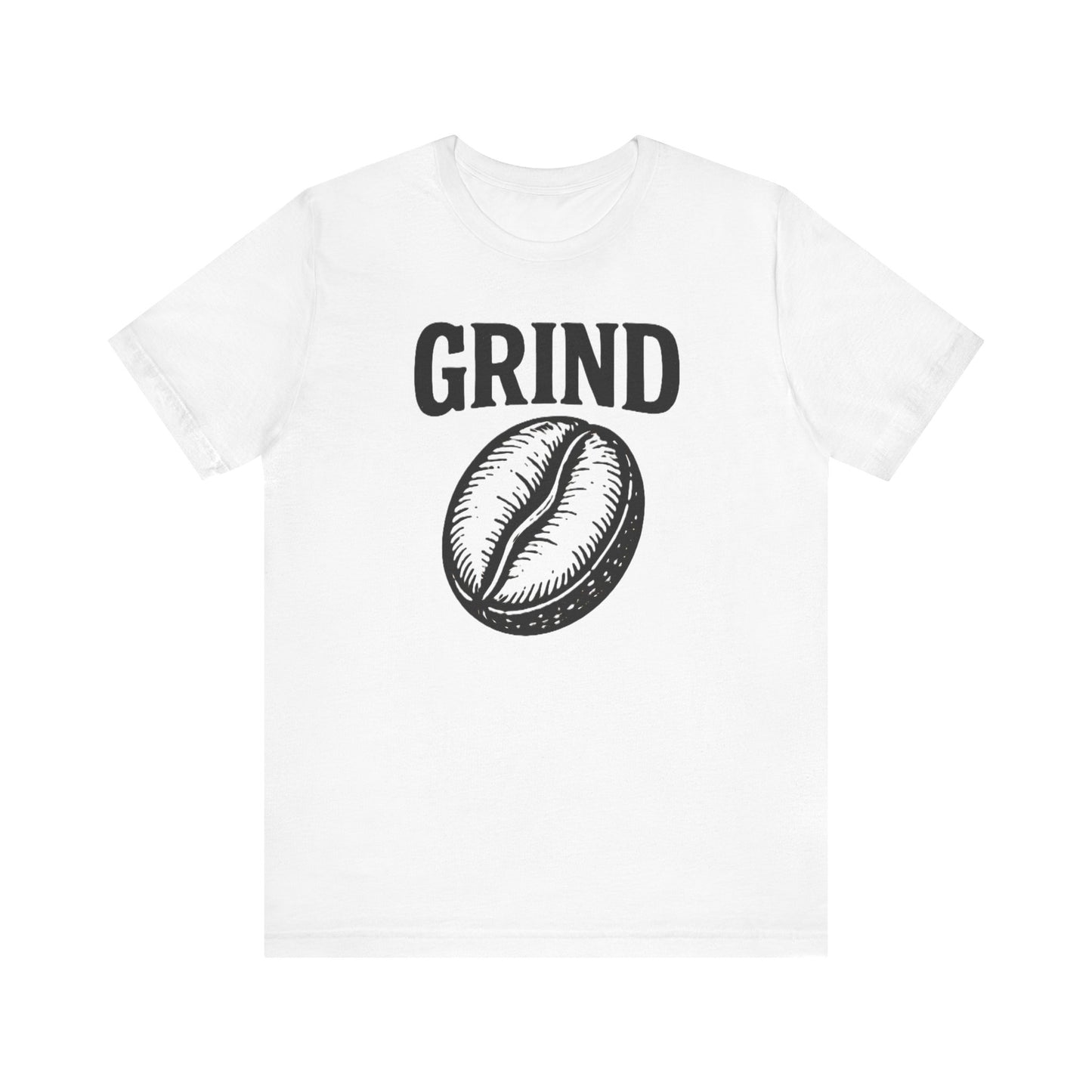 Coffee Lover's Tee Shirt, Unisex Grind Graphic Tee, Cute Coffee Gift, Casual Wear, Gift for Barista