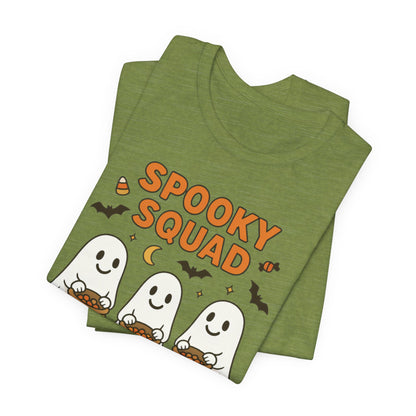 Spooky Squad Coffee Ghosts Tee – Halloween Shirt for Coffee Lovers