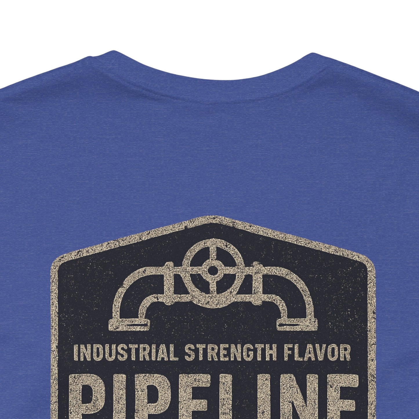 Vintage Pipeline Roast Co. Industrial Emblem T-Shirt – Distressed Workwear Coffee Tee