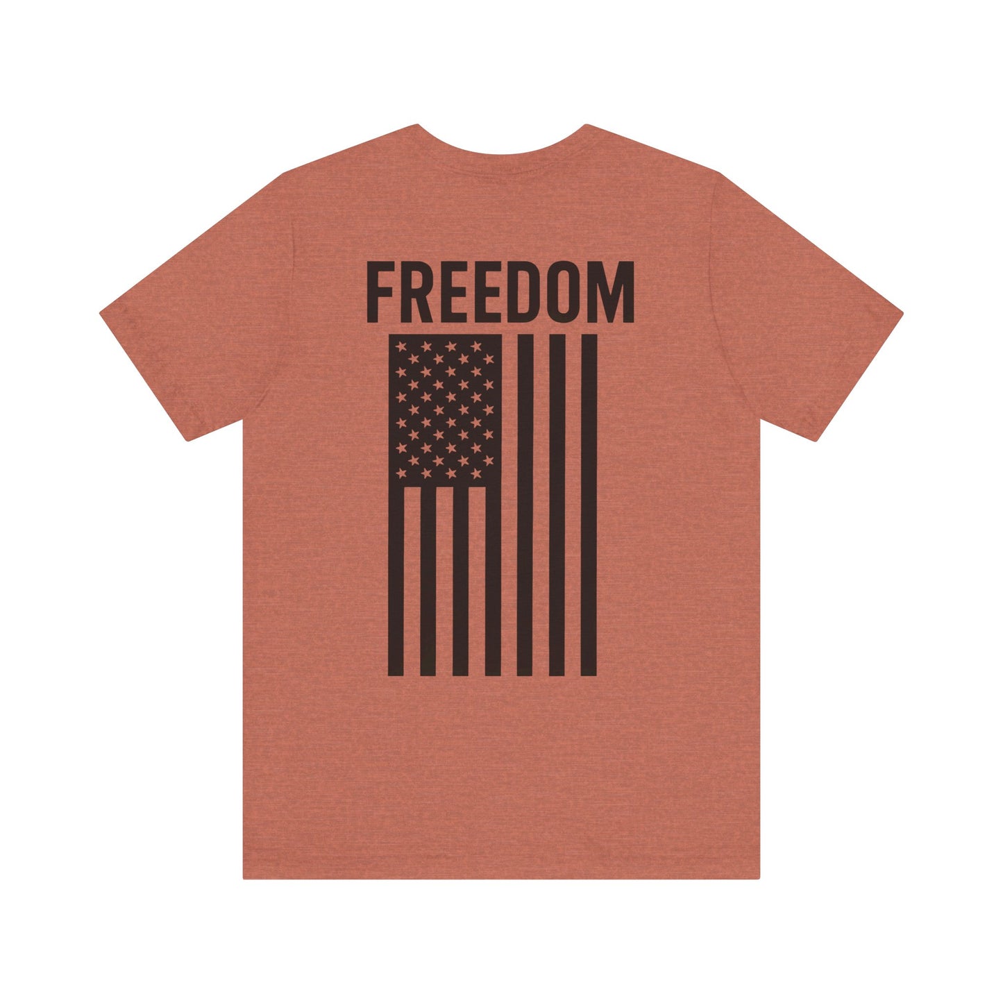 Freedom Flag Unisex Tee - Patriotic Shirt for Independence Day, Casual Wear, USA Pride, Gift for Veterans, Summer Style