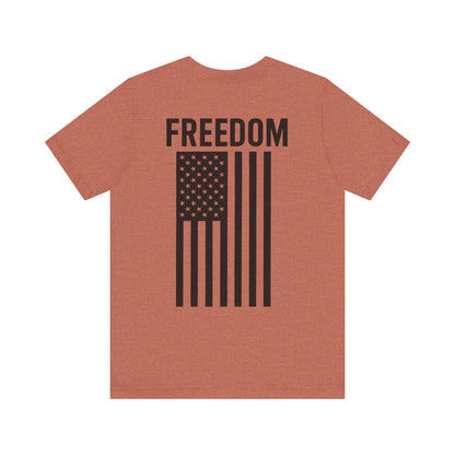 Freedom Flag Unisex Tee - Patriotic Shirt for Independence Day, Casual Wear, USA Pride, Gift for Veterans, Summer Style