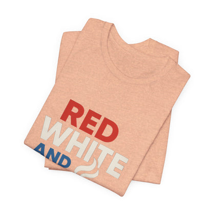 Unisex Patriotic Coffee Tee, Red White and Brew Shirt, Independence Day Apparel, USA Shirt, Summer BBQ Outfit, Gift for Men and Women