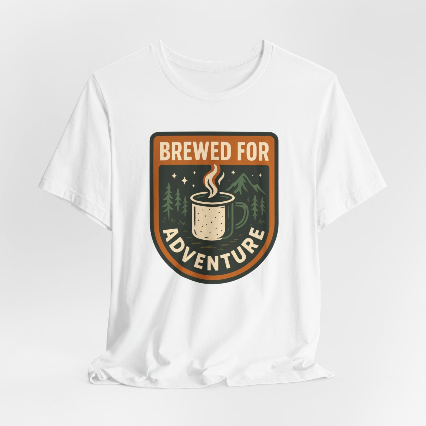 Adventure Brewed Graphic Tee - Perfect for Outdoors Lovers, Travel, Hiking, Camping, Gift for Adventurers