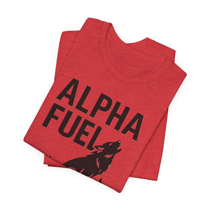 Alpha Fuel Unisex Tee, Coffee Lover T-Shirt, Gift for Baristas, Dog and Cat Owners Gift, Casual Everyday Wear