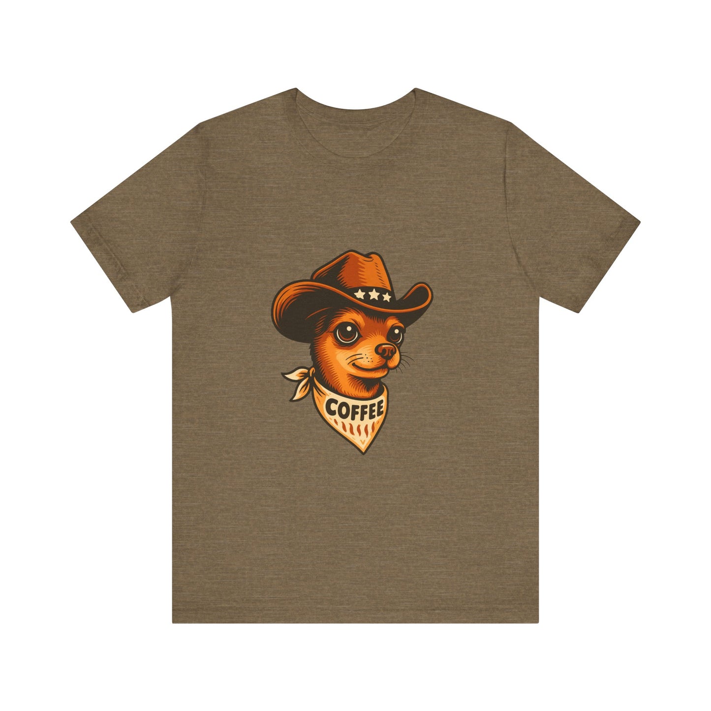 Cowboy Coffee Graphic Tee, Unisex T-Shirt, Funny Coffee Lover Gift, Casual Wear, Coffee Shop Merch