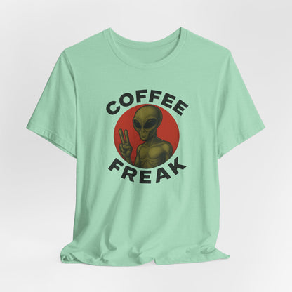 Coffee Freak Unisex Jersey Short Sleeve Tee, Cute Alien Tee, Funny Coffee Shirt for Coffee Lovers, Quirky Graphic Tee, Perfect for [...]