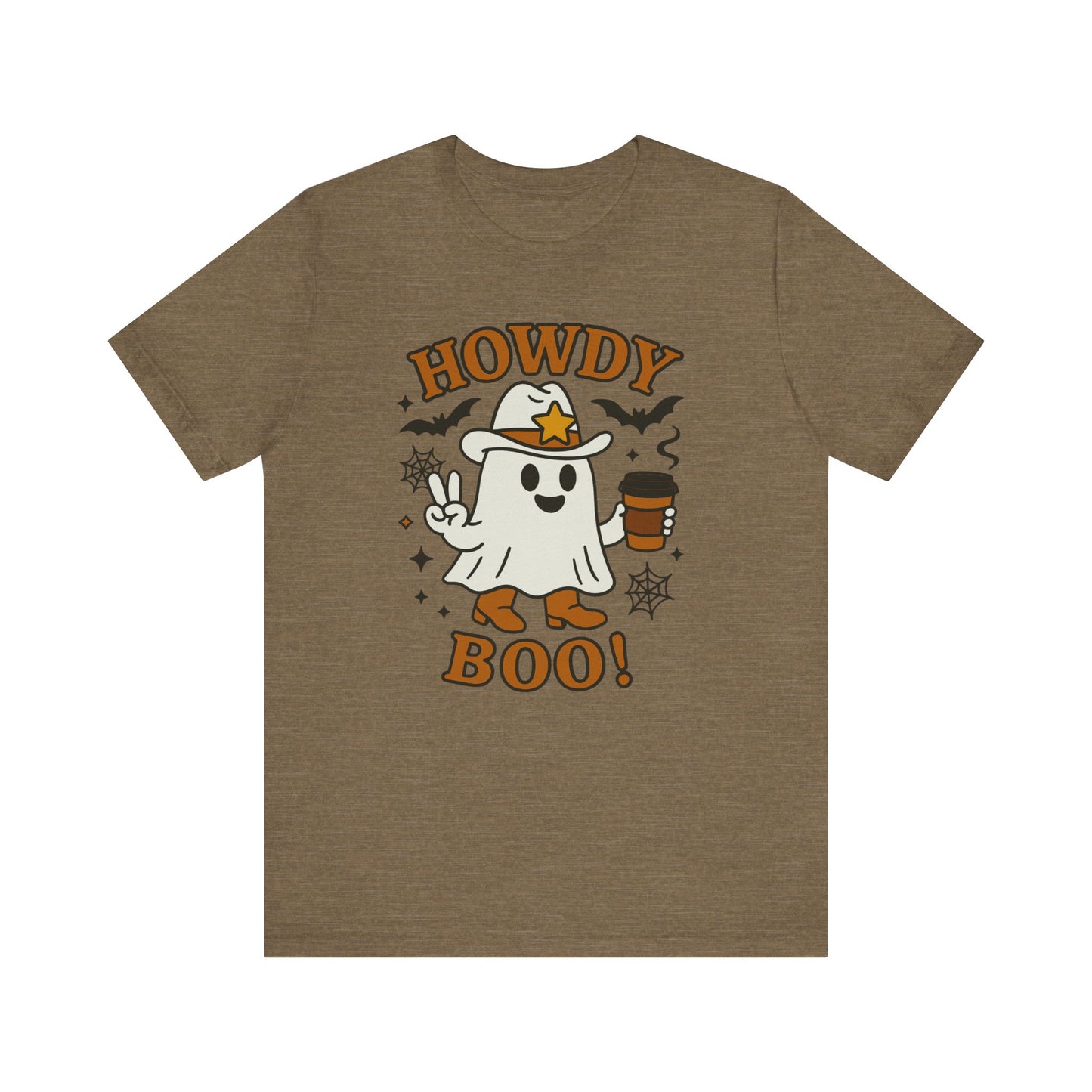 Howdy Boo Ghost Tee, Unisex Halloween T-Shirt, Funny Graphic Tee, Halloween Costume Shirt, Spooky Season Apparel