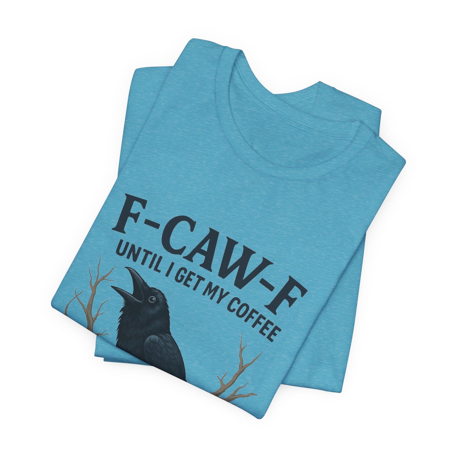 Coffee Lover's Tee, Unisex T-Shirt, Funny Gift, Crow Graphic Tee, Coffee Enthusiast Shirt, Unique Coffee Apparel